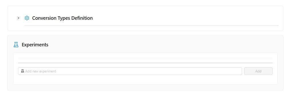 Admin interface